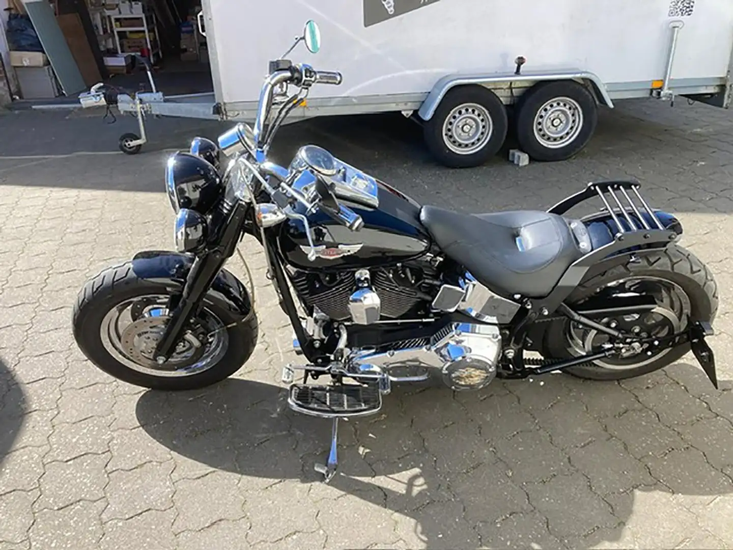 Harley-Davidson Fat Boy Black Roadkiller Kurzheck Unikat* TC 88* TOP** Чорний - 1