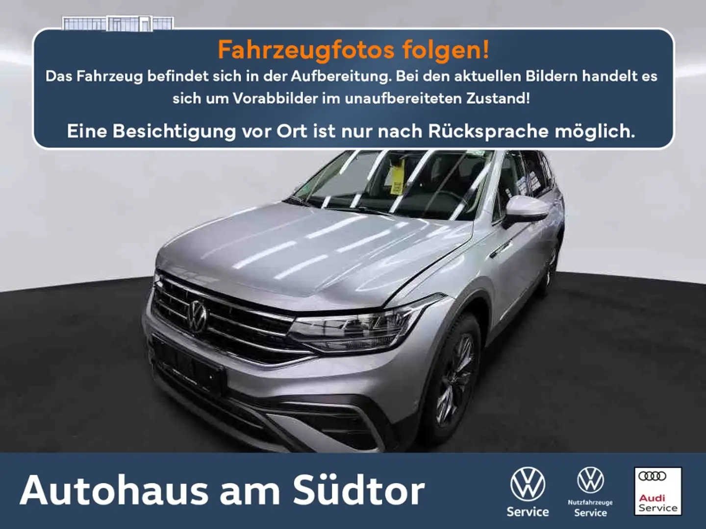 Volkswagen Tiguan Allspace MOVE 4M 2.0 TDI DSG LED AHK RFK Silber - 1