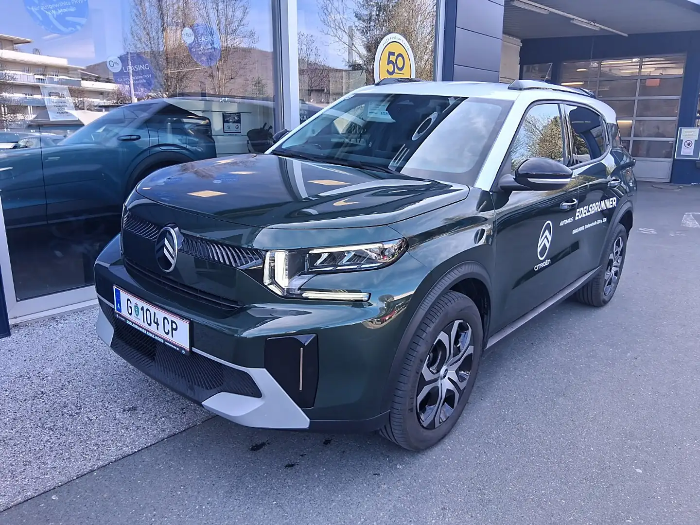 Citroen C3 Aircross Turbo 100 S&S 6-Gang-Manuell Plus Grün - 1