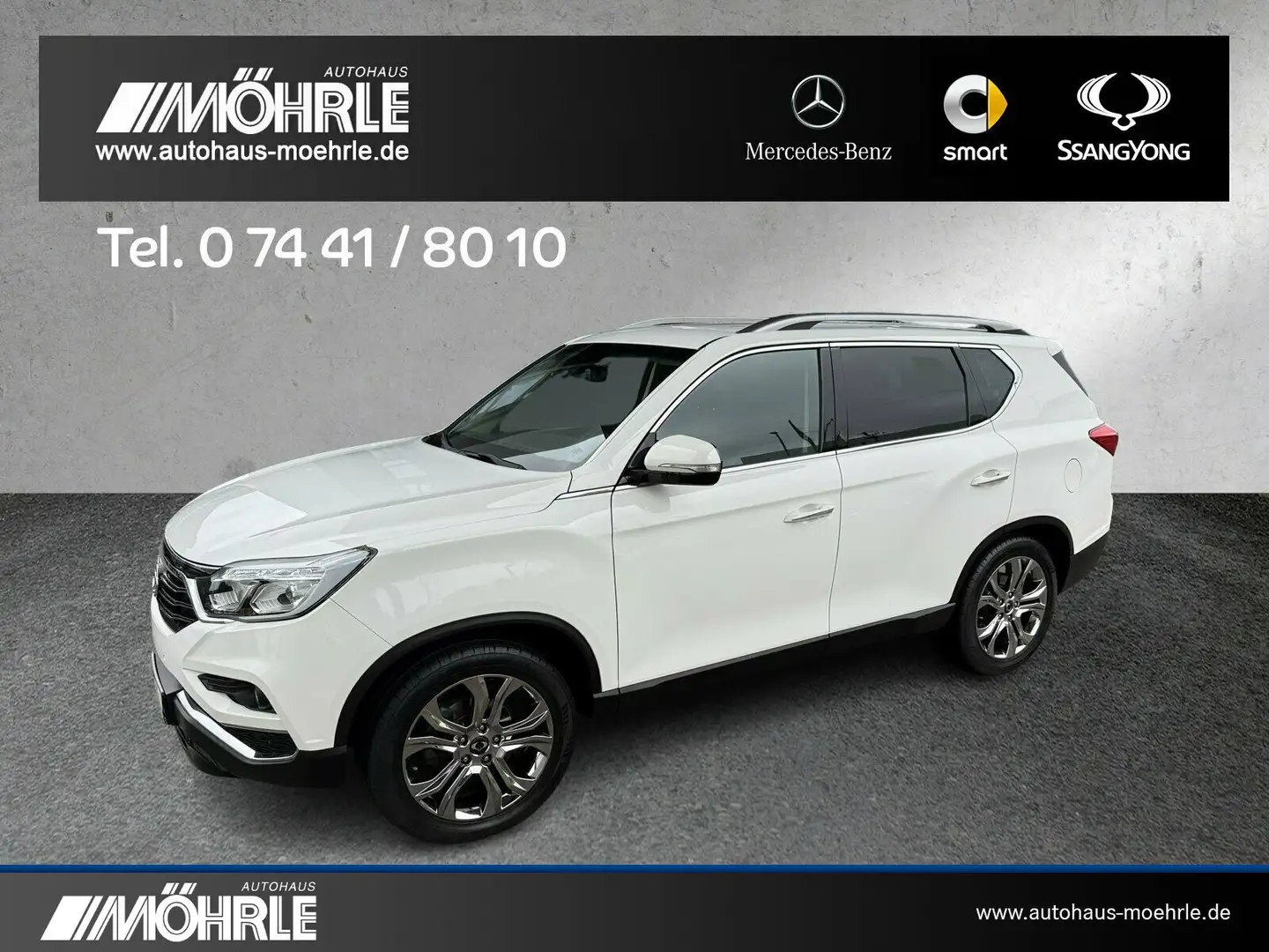 SsangYong Rexton REXTON Crystal 2.2D 4WD 7-Sitzer Navi PDC AHK Blanc - 2