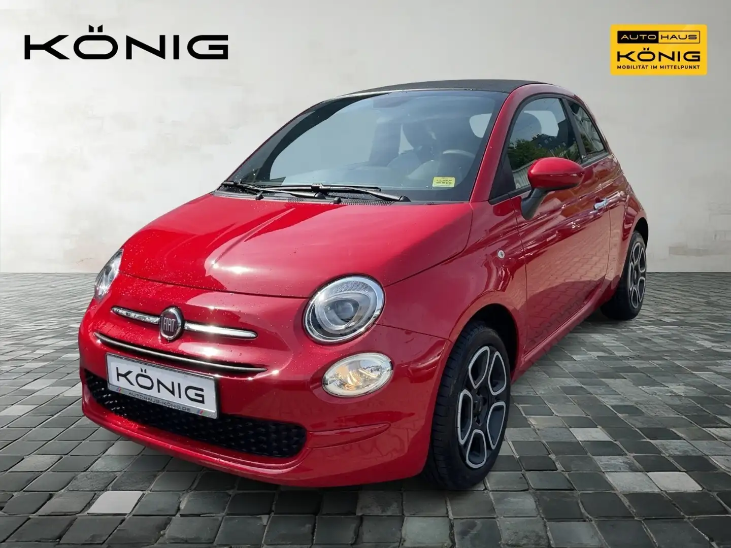 Fiat 500C MY22 1.0 GSE Hybrid Cabrio Klima&Sound Rot - 1
