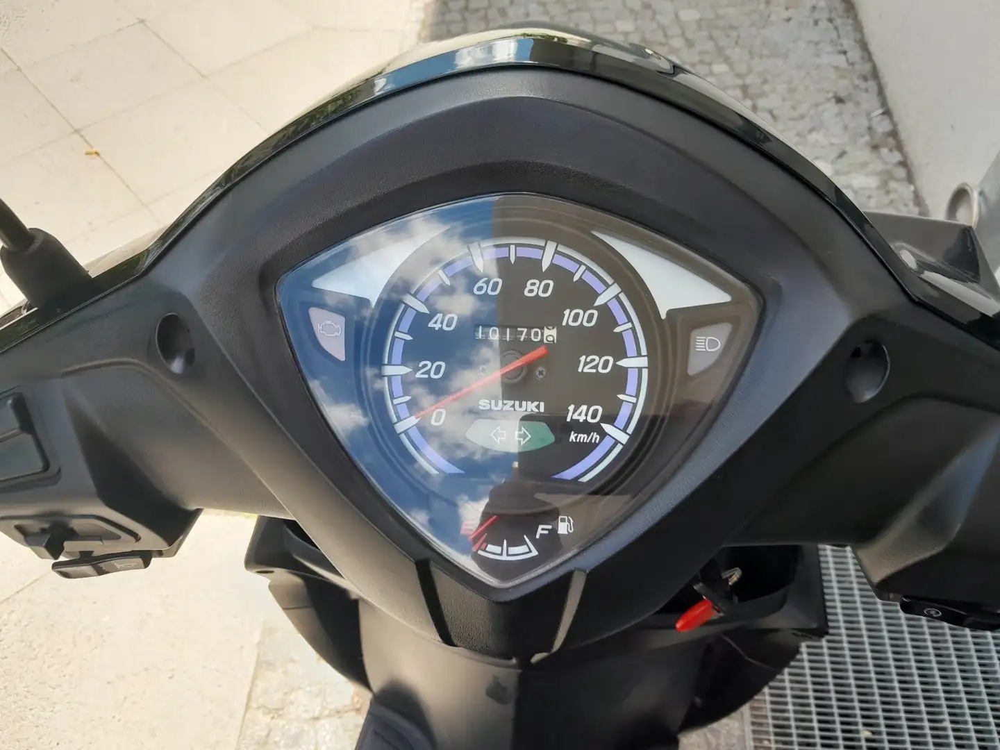 Suzuki Address Elektrostarter Kickstarter Koffer Negru - 2