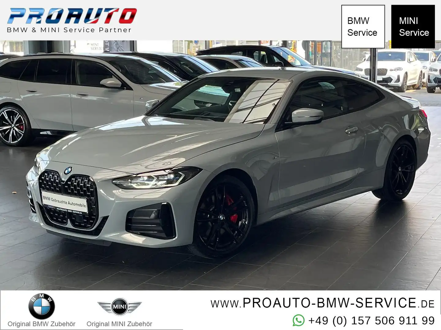 BMW M440i xDr. Coupe M Sport Pro Laser/HUD/Memo/K-Zg Сірий - 1