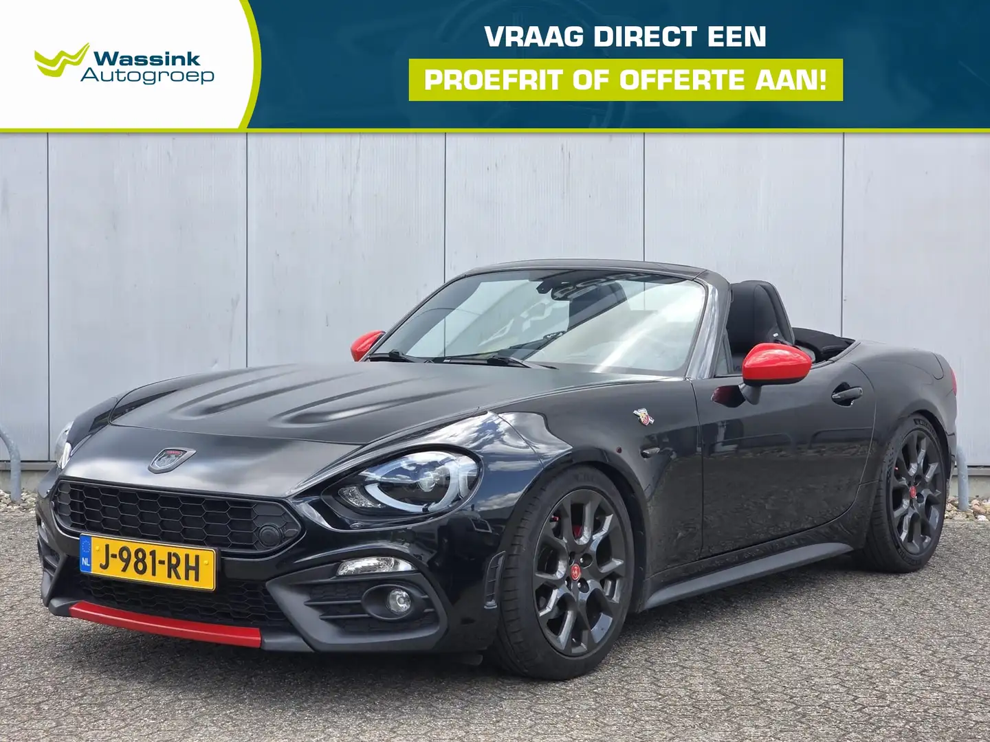 Fiat 124 Spider Abarth 1.4 MultiAir Turbo 170k Automaat | Leder | Zwart - 1