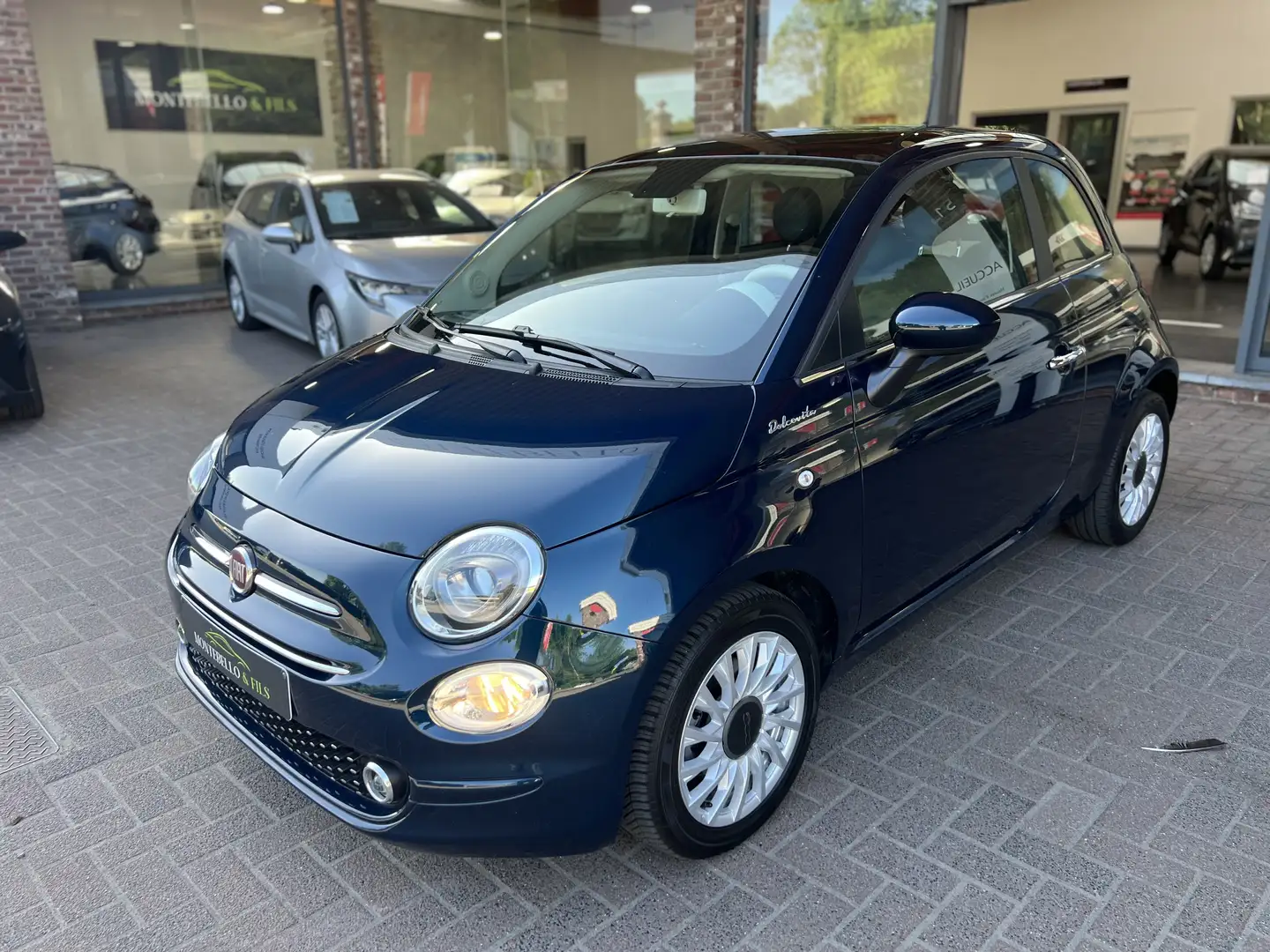 Fiat 500 1.0i MHEV Dolcevita***Gsm 0475323828*** Bleu - 2