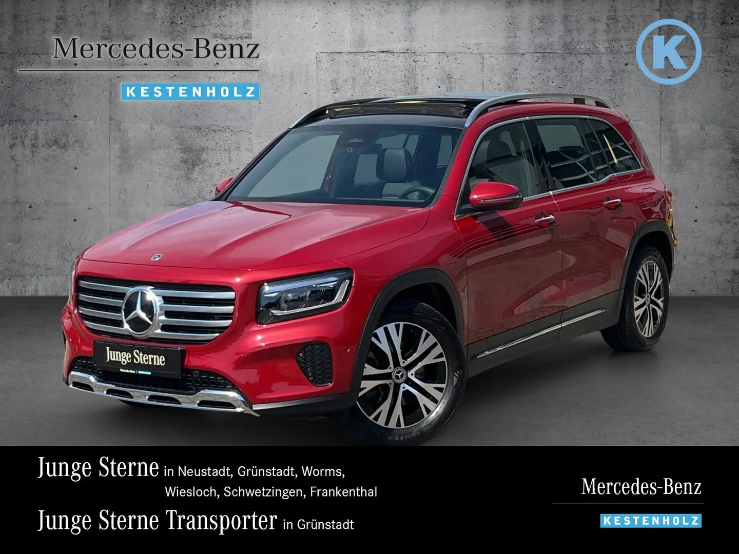 Mercedes-Benz GLB 220 GLB 220d 4M PROGRESSIVE+STHZ+PANO+KEYL+EASYP+KAM Červená - 1