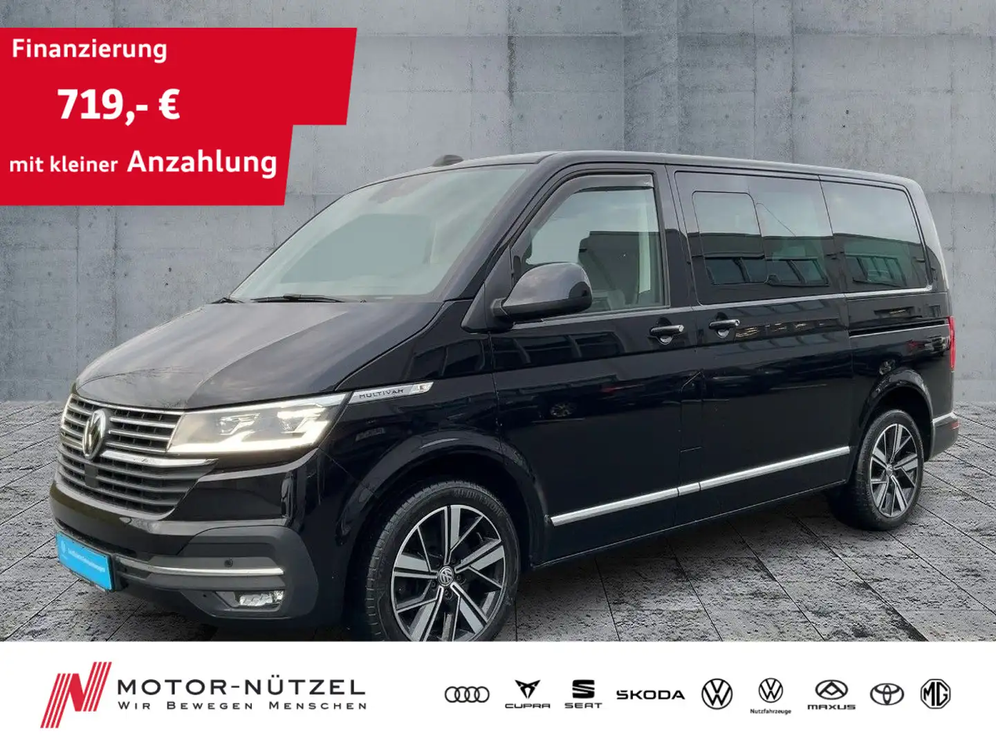 Volkswagen T6.1 Multivan 2.0 TDI 4M GENERATION SIX LED+NAVI Schwarz - 1