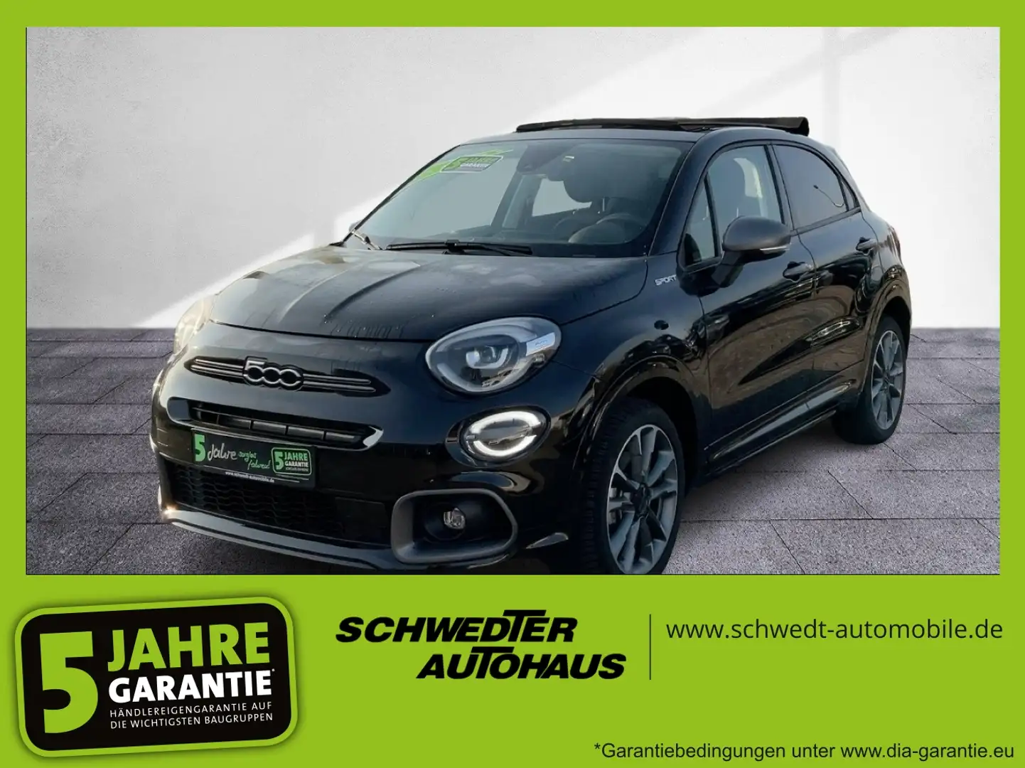 Fiat 500X 1.5 GSE Dolcevita Sport Pano FLA SpurW LED Noir - 1
