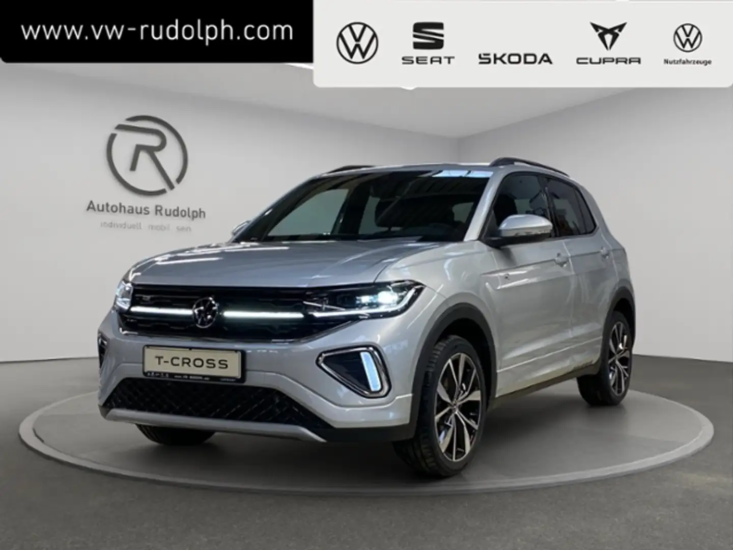 Volkswagen T-Cross R-Line 1.0 TSI  KLIMA LED NAVI ALU Silber - 1