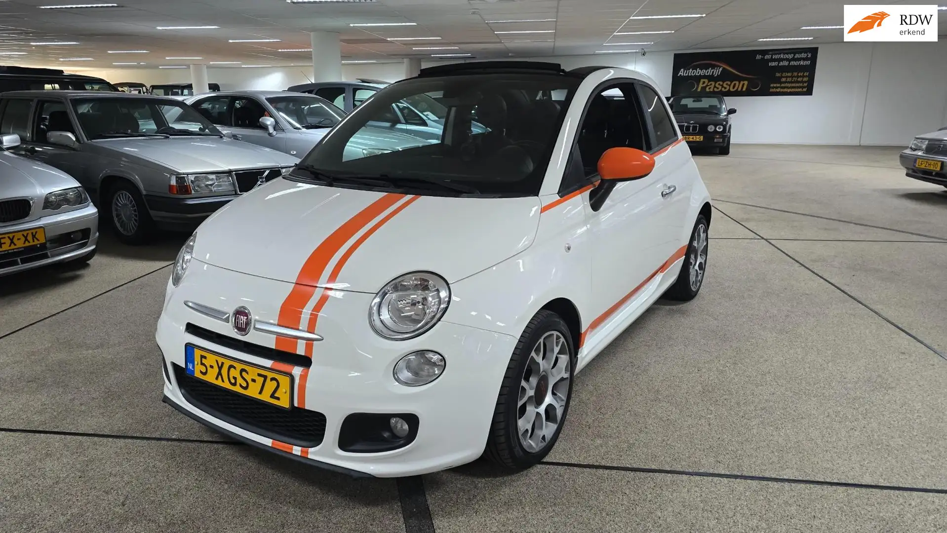 Fiat 500C 0.9 TwinAir Turbo 500S. Wit - 1