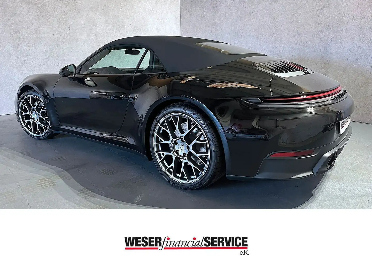 Porsche 992 911 992.2 Cabrio FACELIFT*Sp.Abgas*Sp.sitz*Stock Чорний - 2