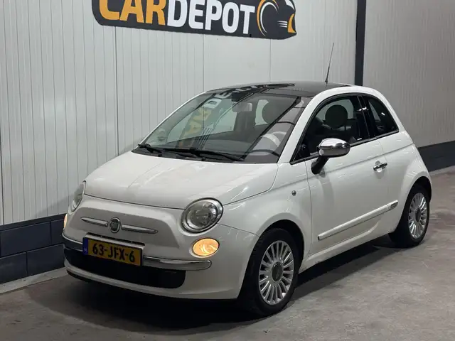 Fiat 500 1.2 Lounge Zeer Netjes.Airco Pano