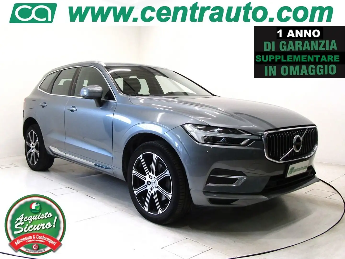 Volvo XC60 D5 2.0D AWD Geartronic Inscription * PELLE * Gris - 1