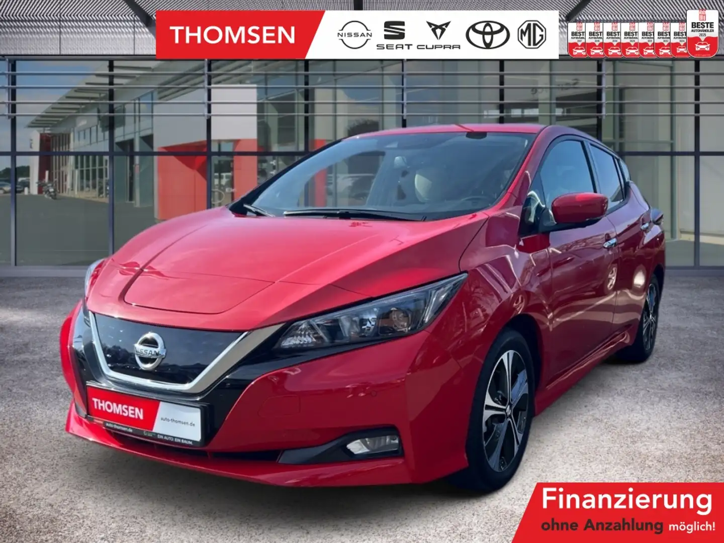 Nissan Leaf N-Connecta ACC+AUT+Navi+360+Fernlichtass. Rot - 1