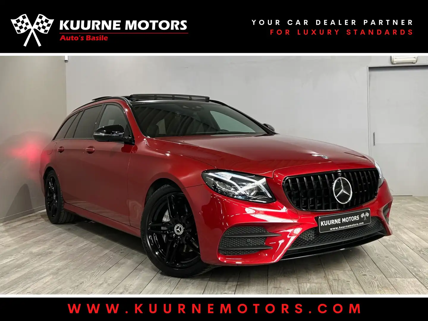 Mercedes-Benz E 220 d Break AMG Line Pano/Cam360/Acc/Led *1j garantie* Rot - 1
