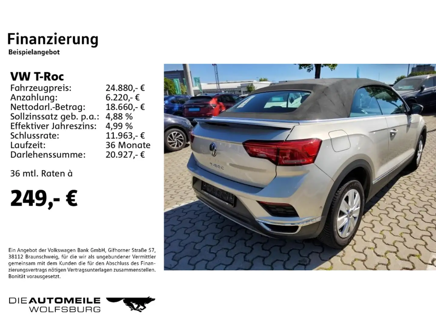 Volkswagen T-Roc Cabrio 1.5 TSI DSG Style Rückfahrkam/Leder Gümüş rengi - 2