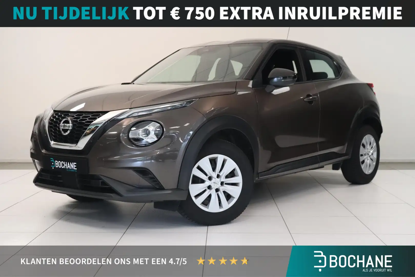 Nissan Juke 1.0 DIG-T Visia | Airco | Bluetooth | LED | DAB | Brun - 1