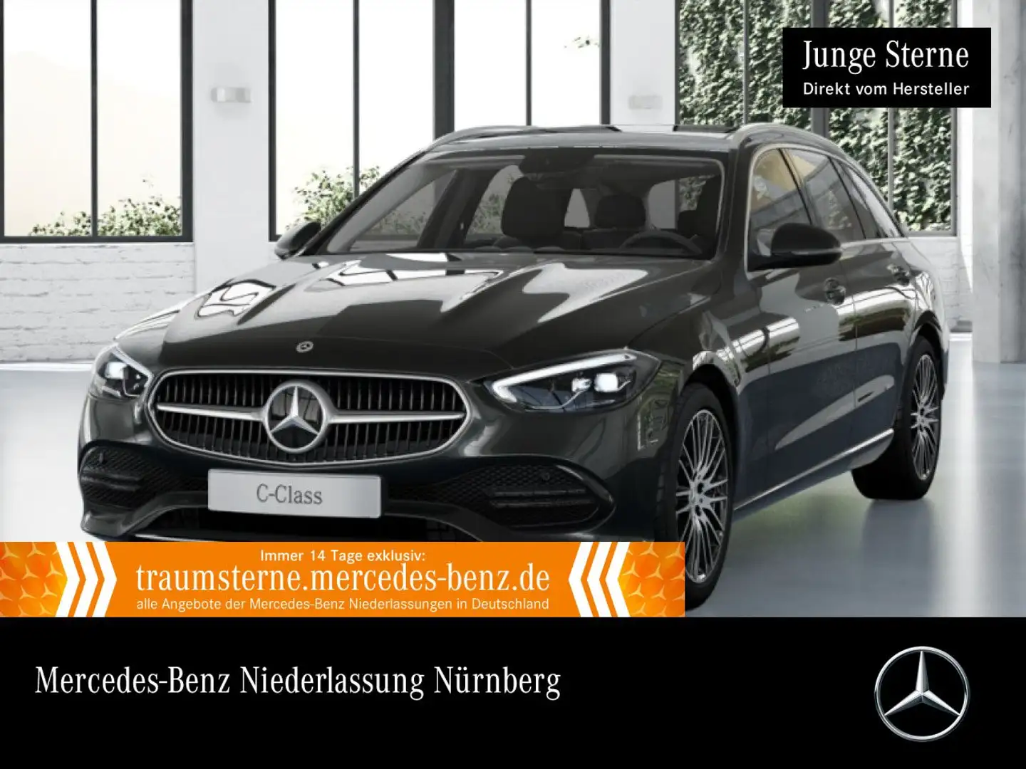 Mercedes-Benz C 220 d T 4M AVANTG+PANO+LED+KAMERA+TOTW+KEYLESS Grau - 1