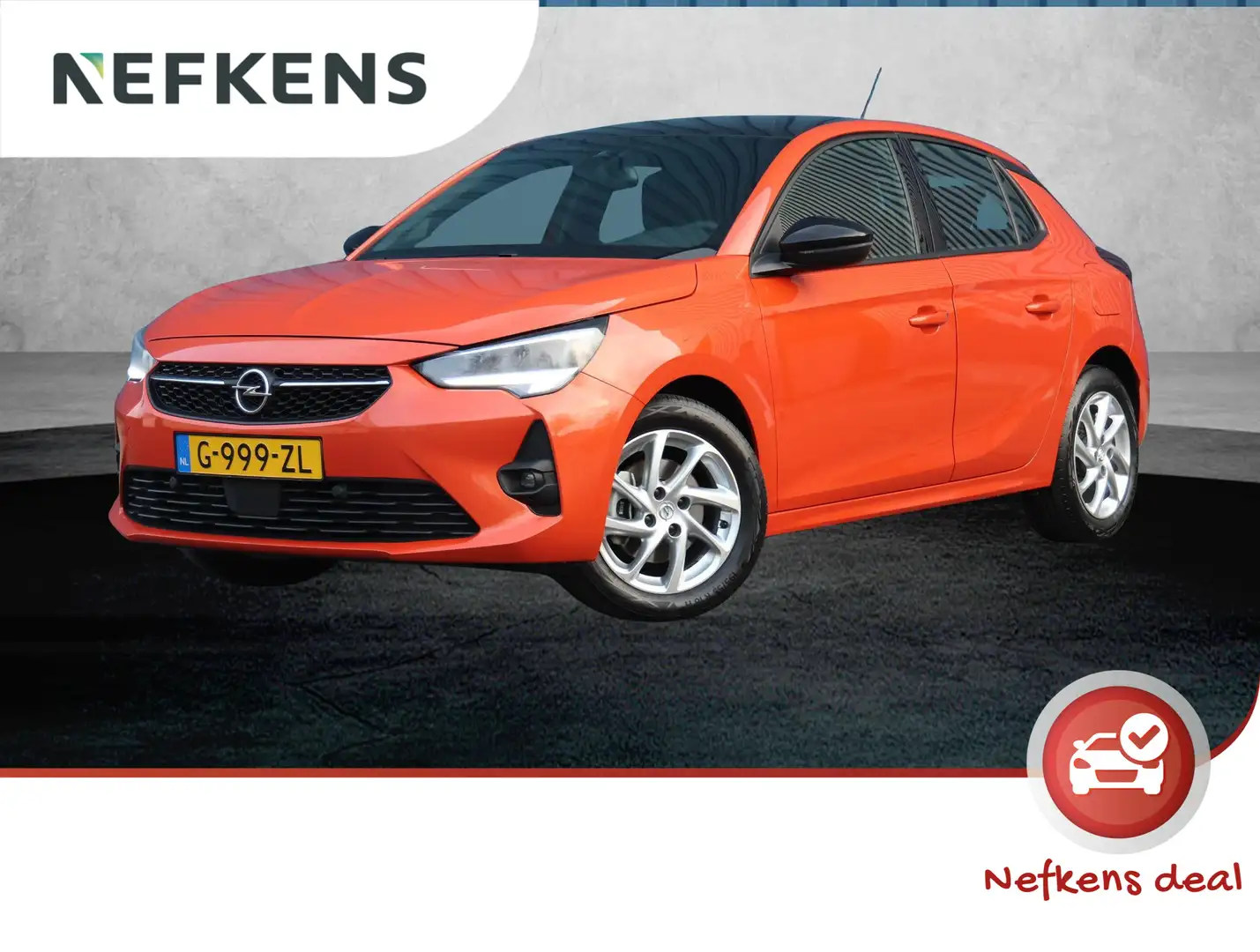 Opel Corsa 100pk GS Line | 1ste eigenaar | Glazen dak | Navig Oranje - 1