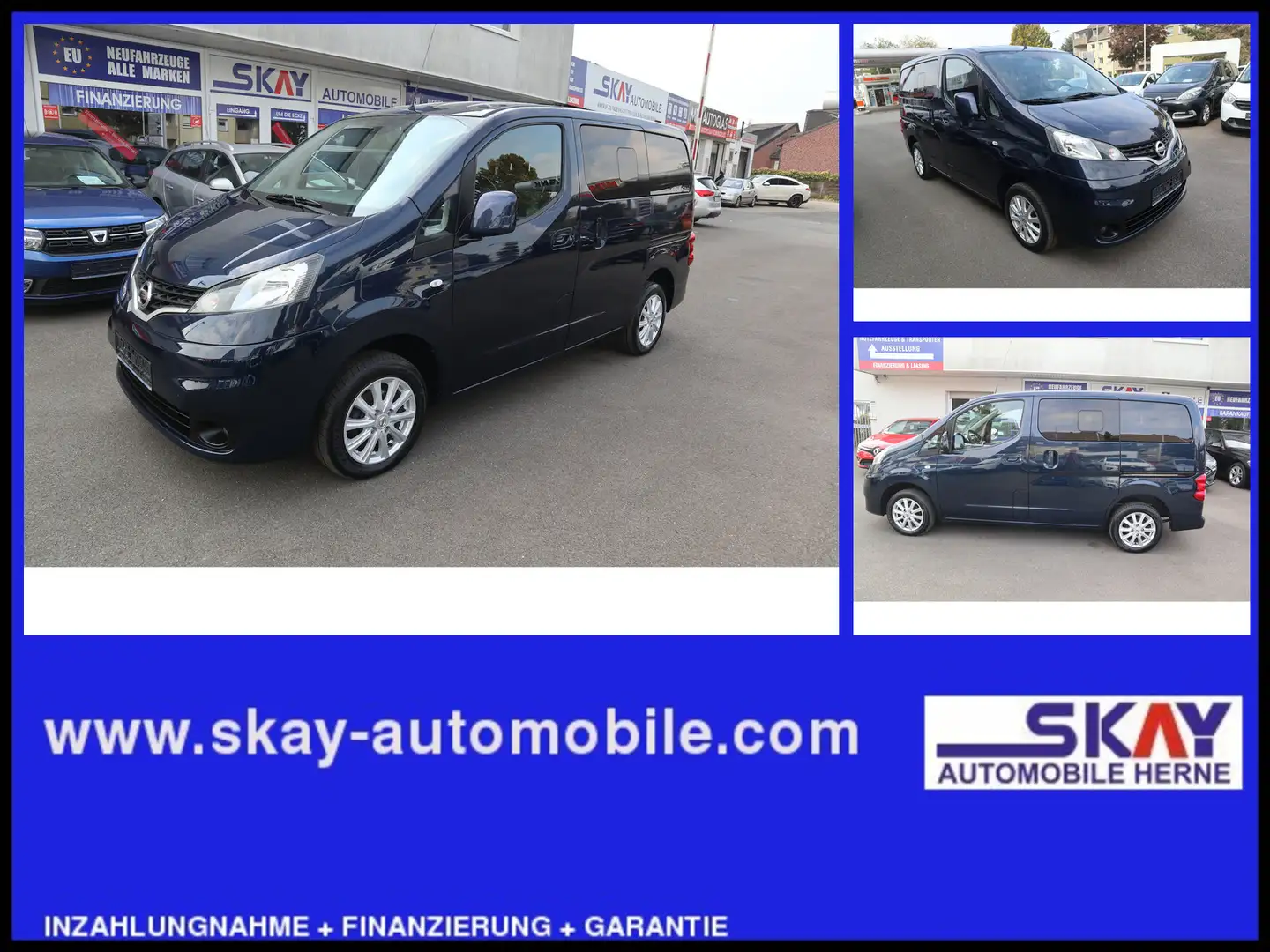 Nissan NV200 Evalia Tekna Navi Tempo Scheckheftgepflegt Schwarz - 1