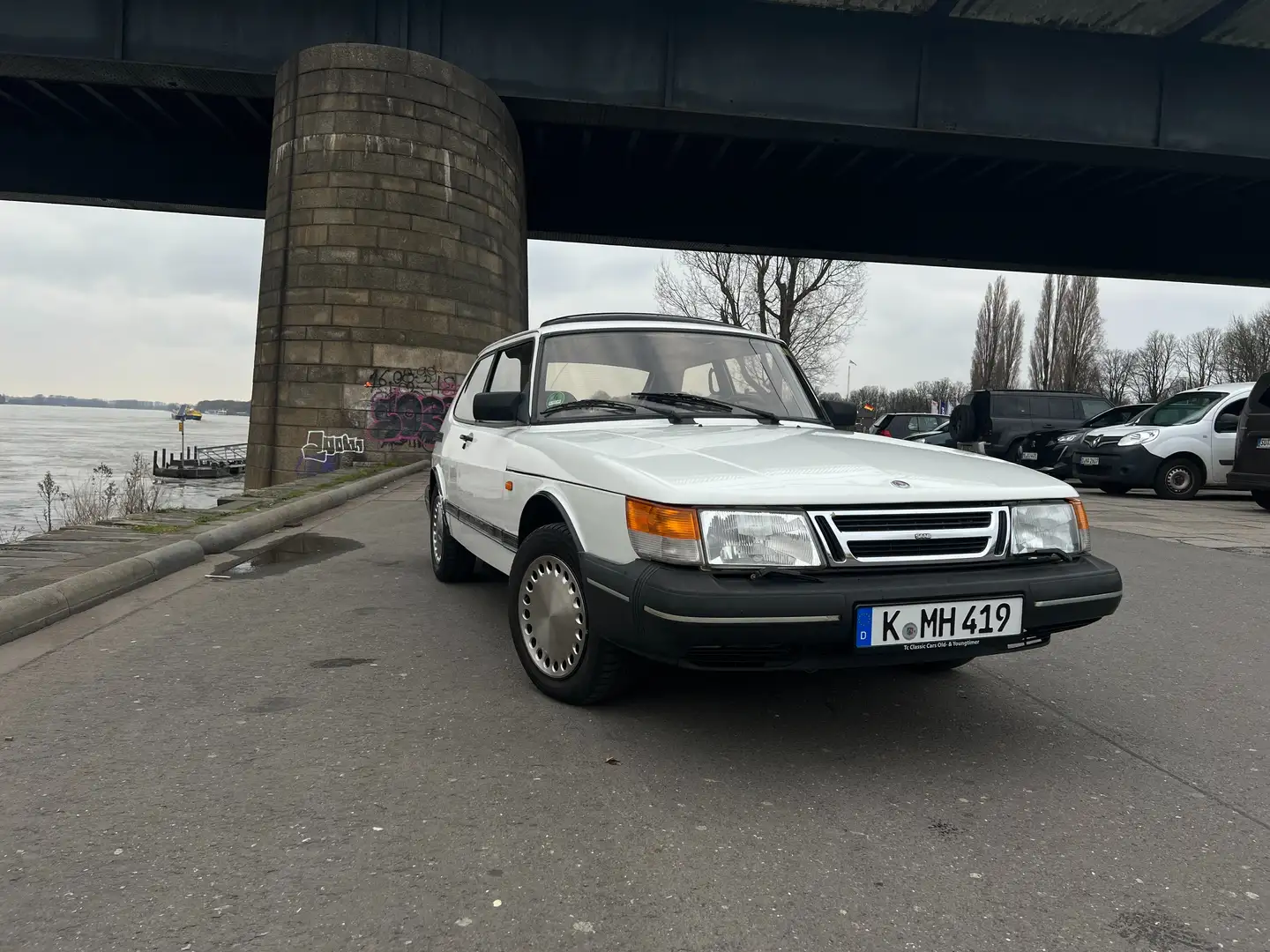 Saab 900 i Coupé Blanc - 2