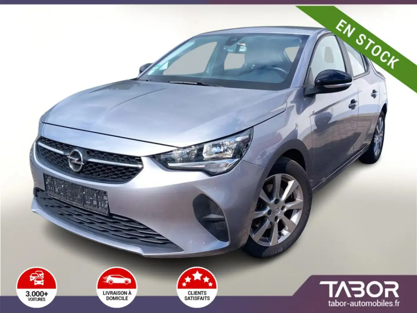 Opel Corsa F 1.2T 100 Edition Cam180° Radars Argent - 1