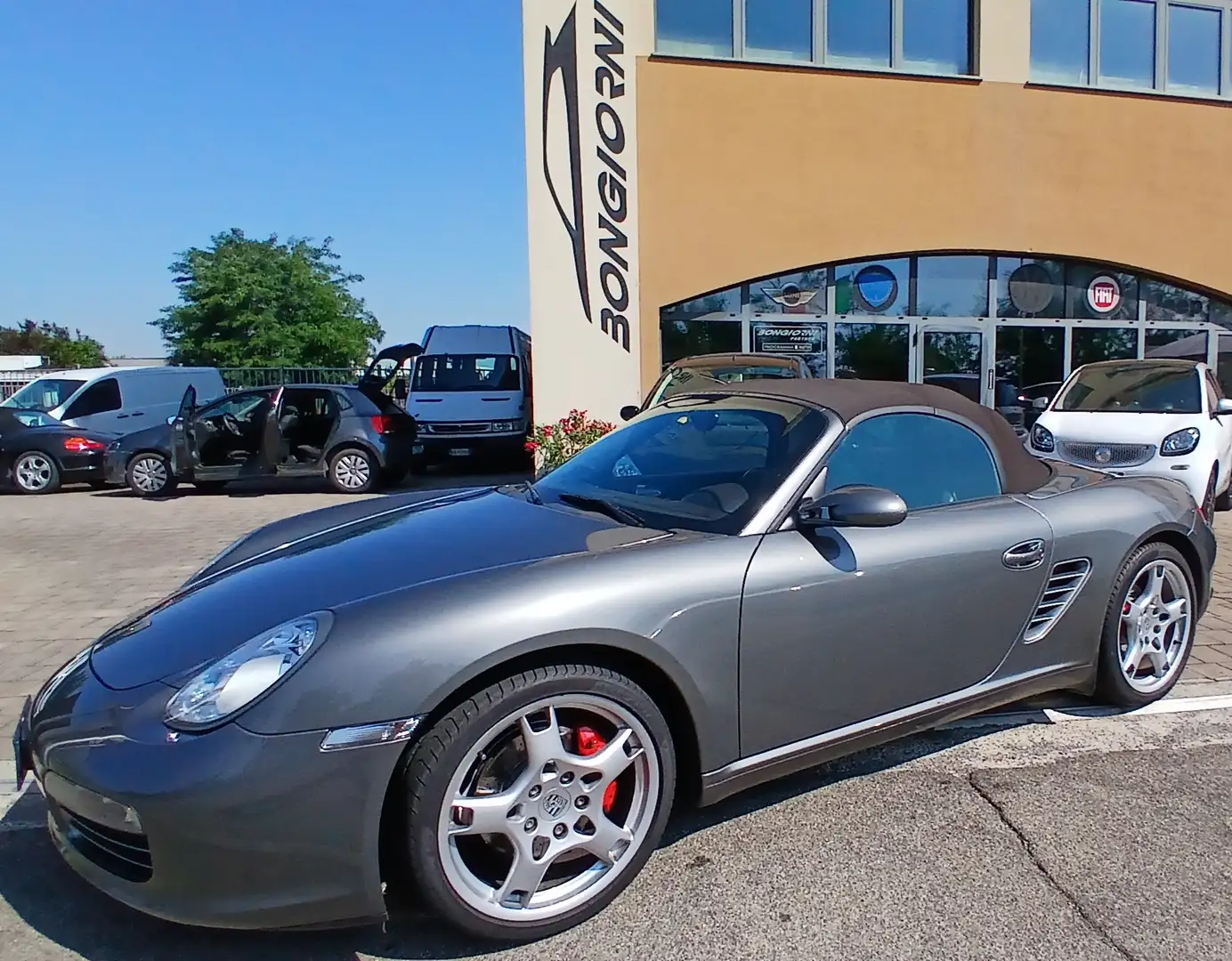Porsche Boxster S  3,4 km 88000  italiana grigia/marrone Manuale Grijs - 1