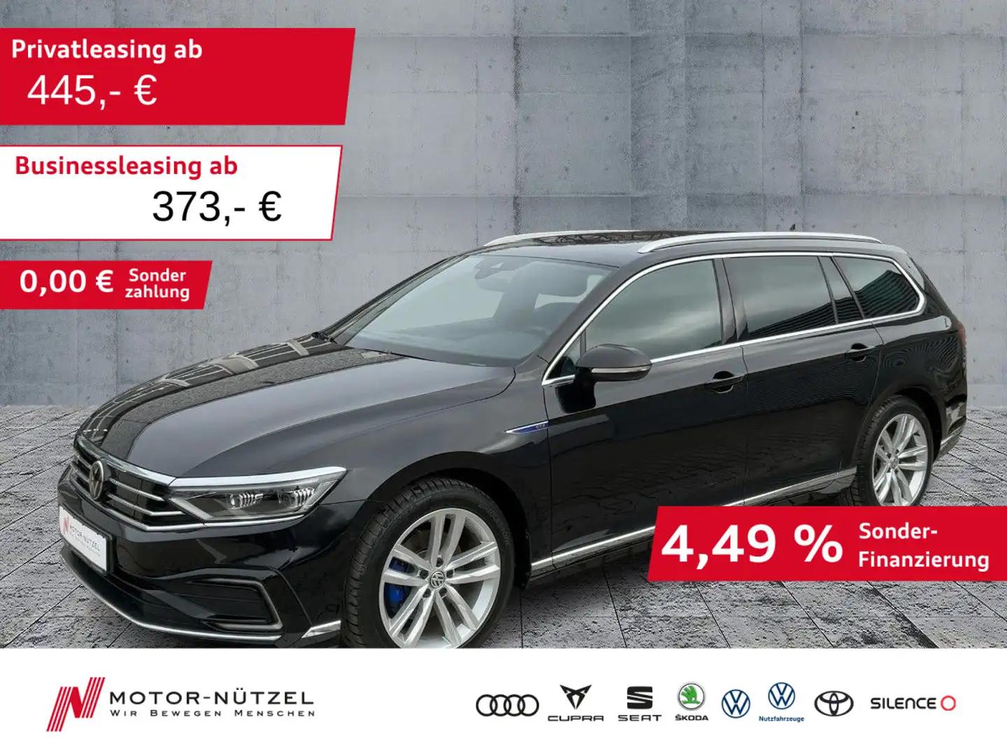 Volkswagen Passat Variant GTE DSG 5JG+MATRIX+NAV+AHK+STDHZG Schwarz - 1