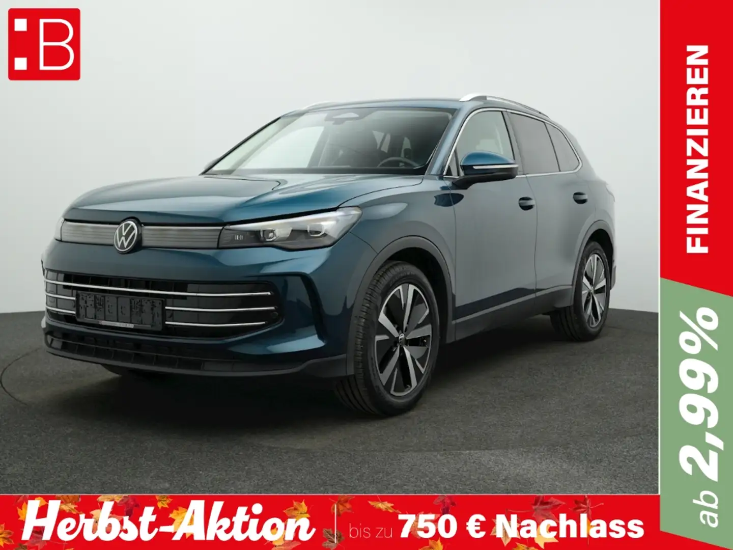 Volkswagen Tiguan 1.5 eTSI DSG Elegance AHK NAVI ALU19 Blau - 1