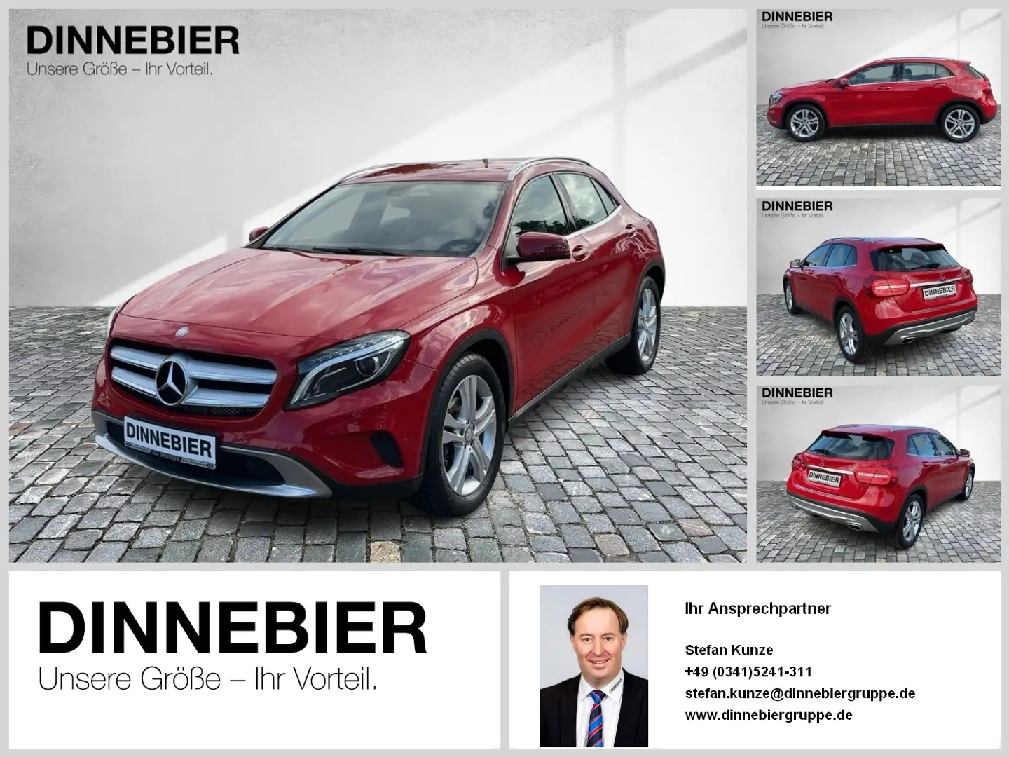 Mercedes-Benz GLA 200 Urban Bi-Xenon+Navigation+Kamera+SHZ Rouge - 1