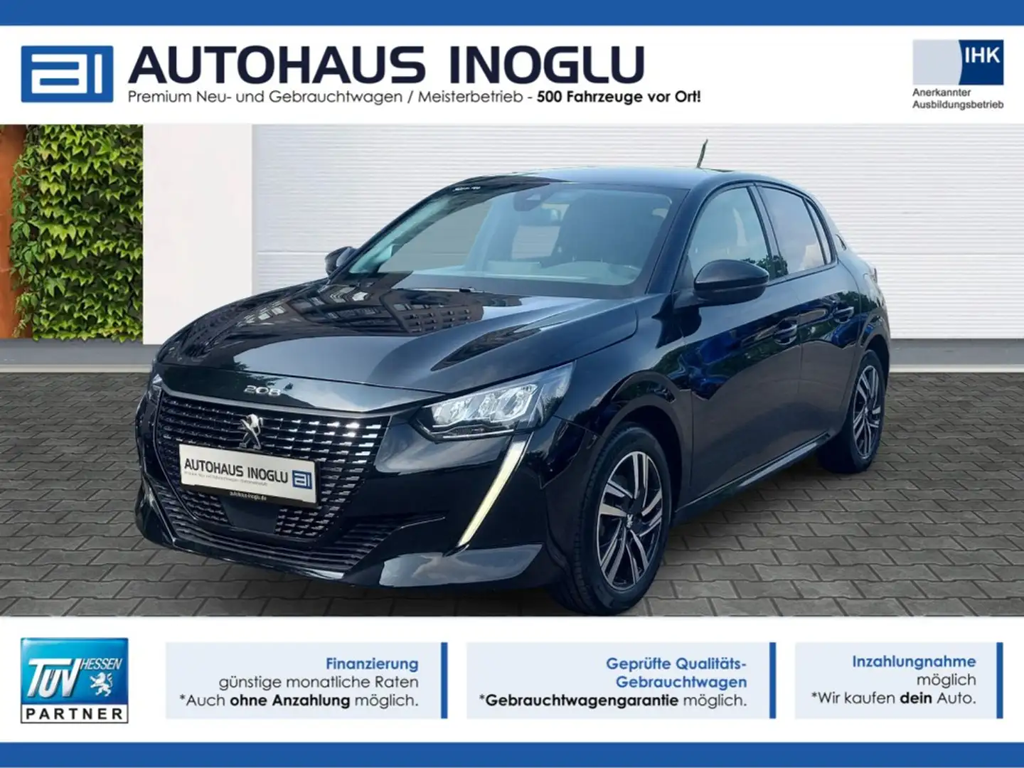 Peugeot 208 PureTech Allure Pack EAT8 Multimedia+SHZ+R-Kam Fekete - 1