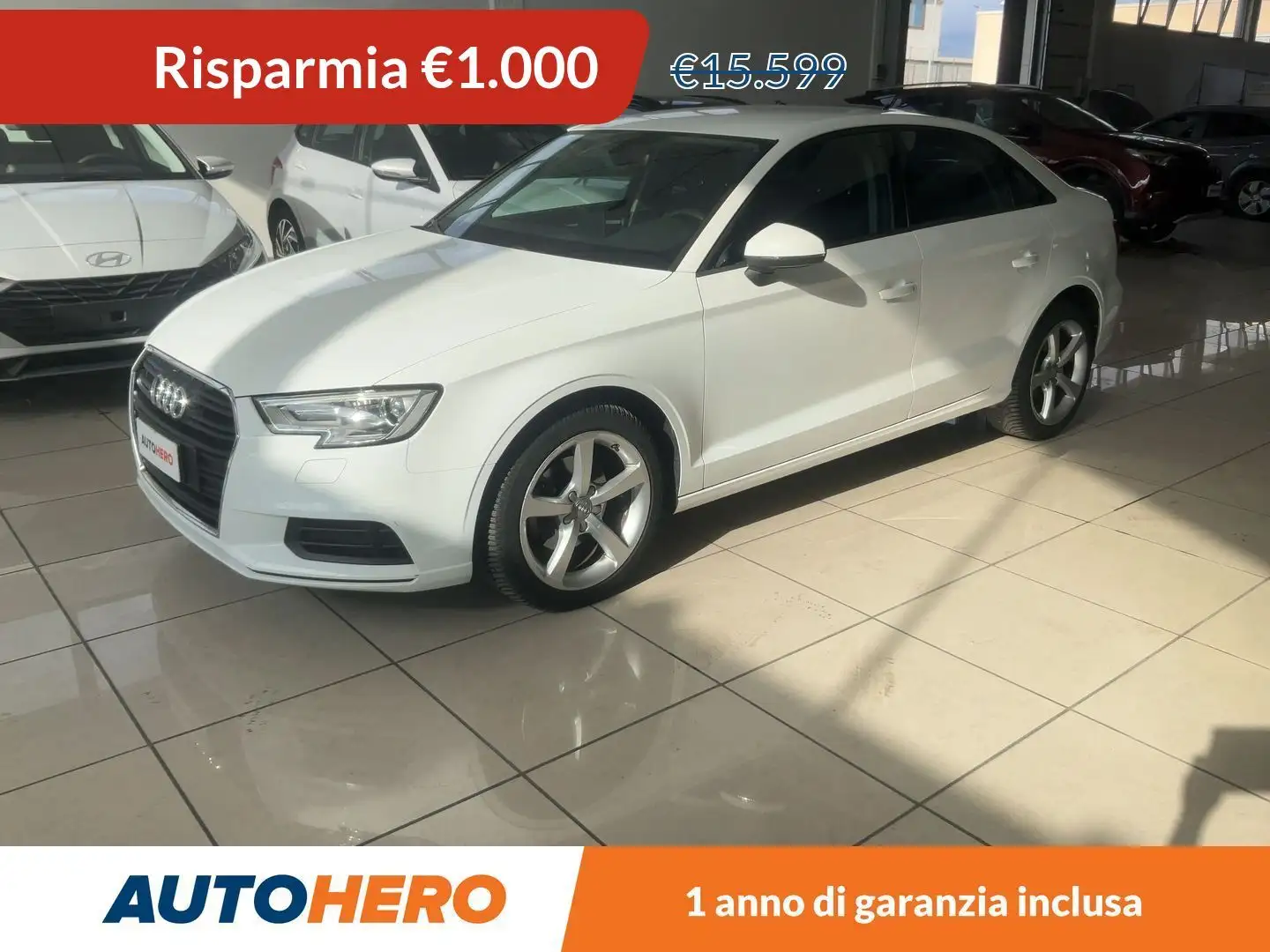 Audi A3 30 TDI 116 CV Bianco - 1