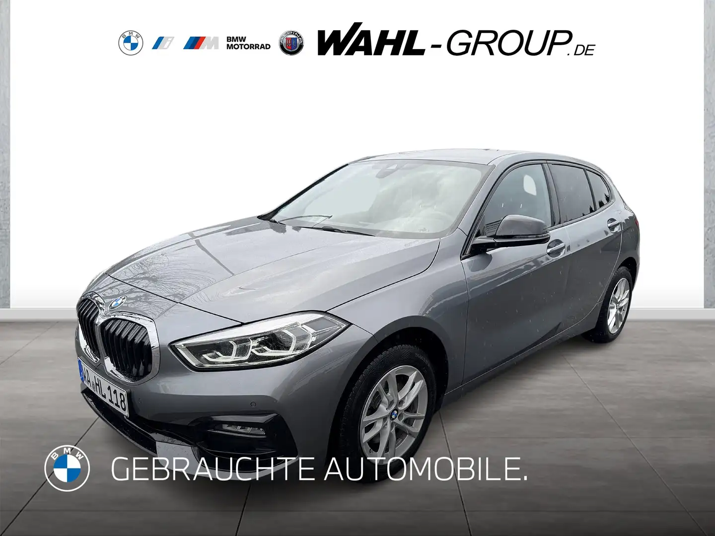 BMW 118 i Sport Line Automatik | Navi LED AHK Tempomat Grau - 1