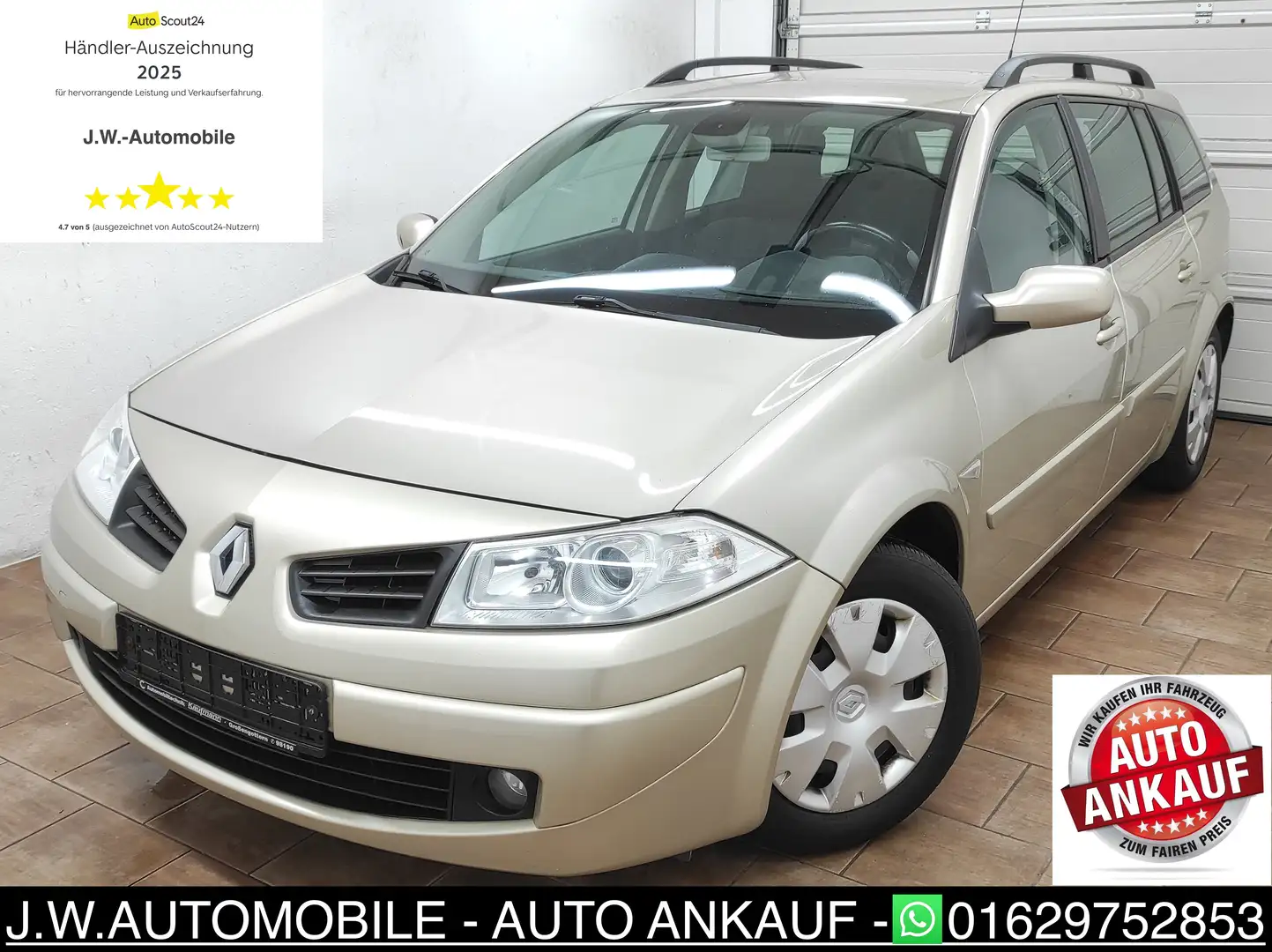 Renault Megane 1.6 16V GRANDTOUR AHK KLIMA BC ESP EURO-4 Avantage Grey - 2