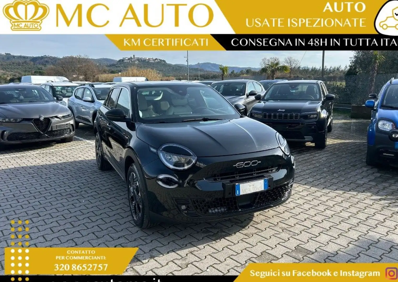 Fiat 600 Hybrid 110 CV DCT MHEV La Prima PROMO CON FINAZ Noir - 1