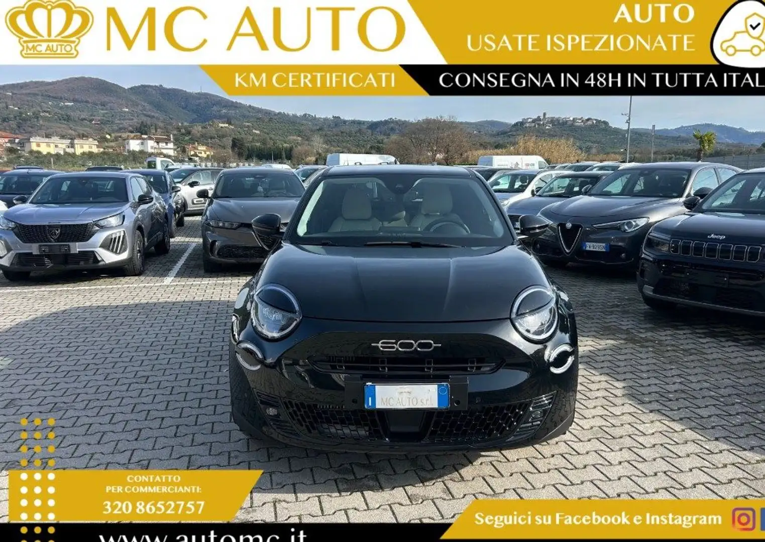 Fiat 600 Hybrid 110 CV DCT MHEV La Prima PROMO CON FINAZ Noir - 2