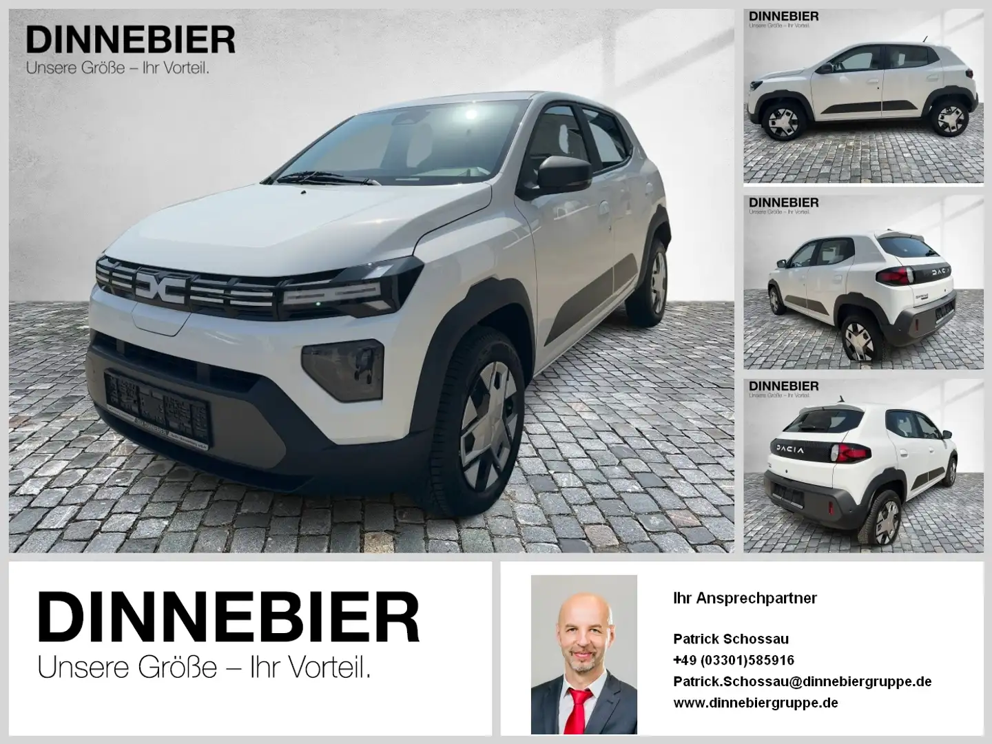 Dacia Spring Expression 45 CAM TWA PDC SpurH Weiß - 1