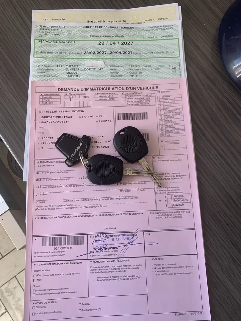 Nissan Primera Prete A Immatriculé - 1