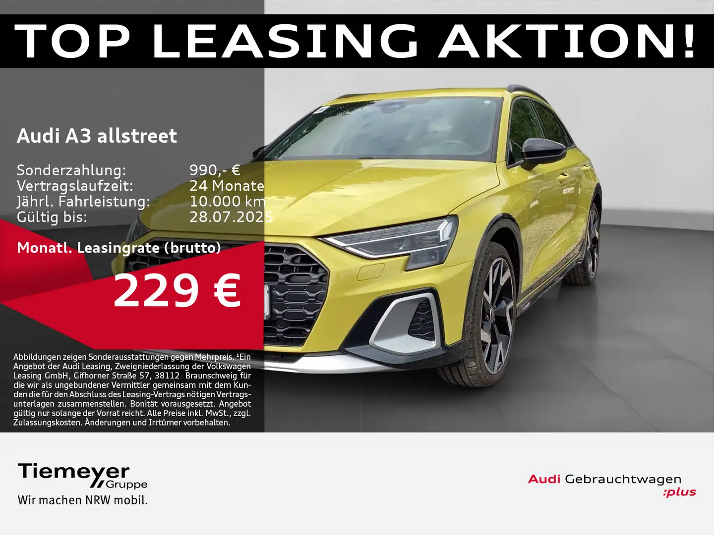 Audi A3 35 TFSI HuD SONOS RAUTE MATRIX ACC Jaune - 1