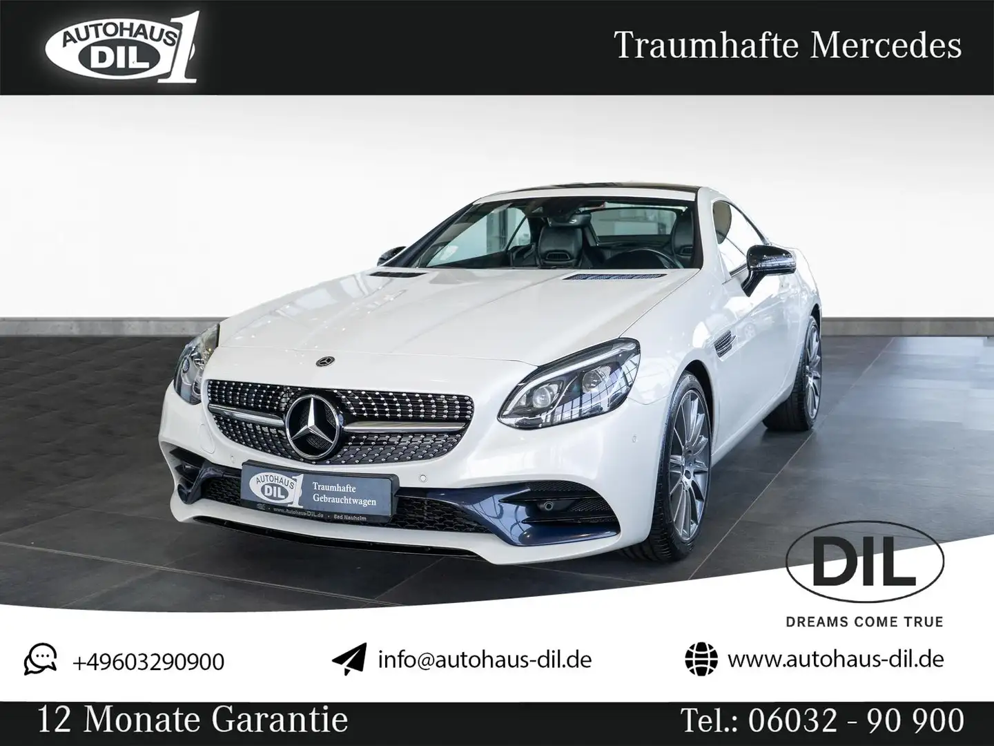 Mercedes-Benz SLC 300 9G-TRONIC *LEDER*AMG*AIRSCARF*MEMORY* Blanco - 1