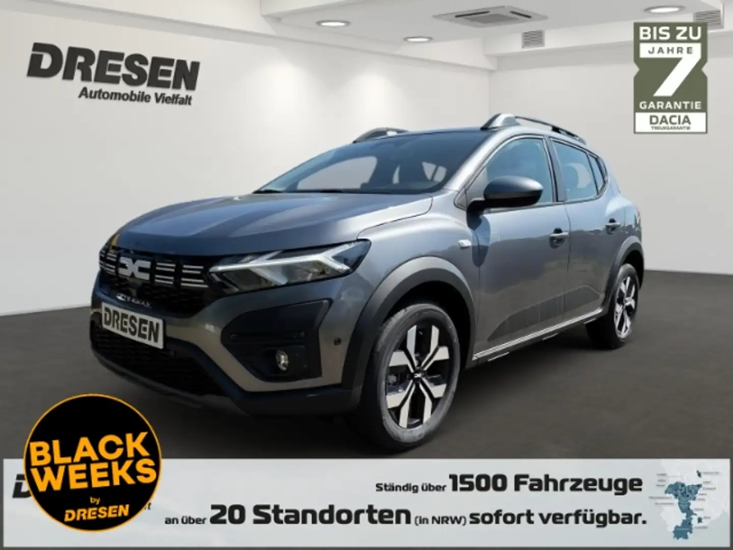 Dacia Sandero Stepway Expression 1.0 TCe 90 CVT NAVI ALUFELGEN W siva - 1