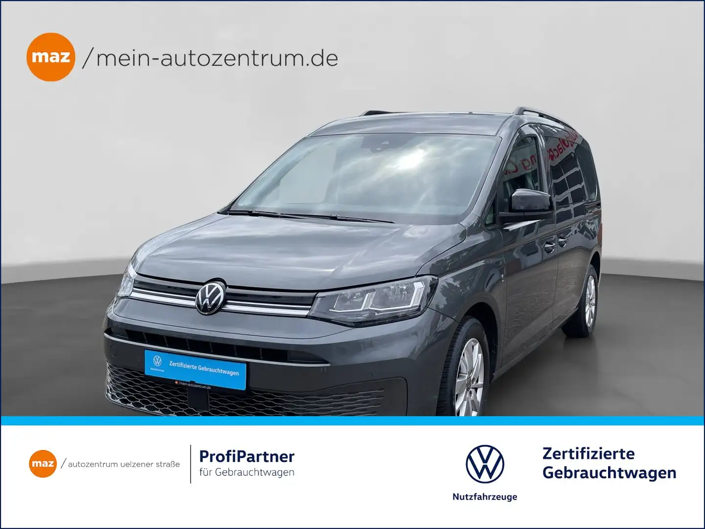 Volkswagen Caddy Maxi 2.0 TDI Life Alu AHK 7-Sitze Navi ACC P Grau - 1