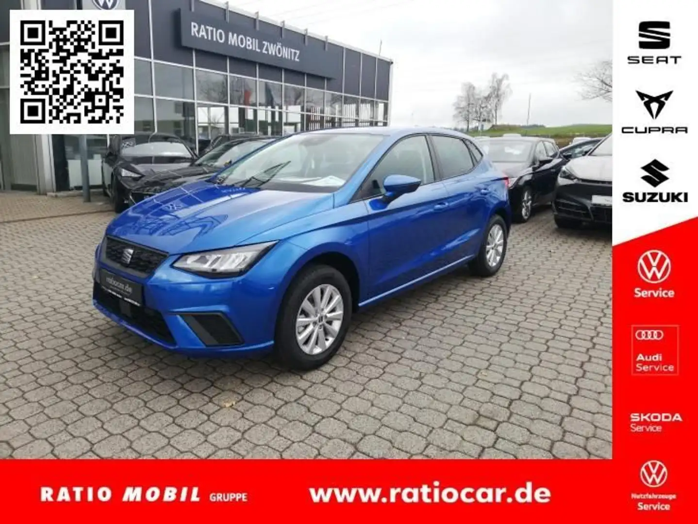 SEAT Ibiza IBIZA ROAD EDITION 1.0 TSI NAVI RFK SITZHZG. Azul - 1