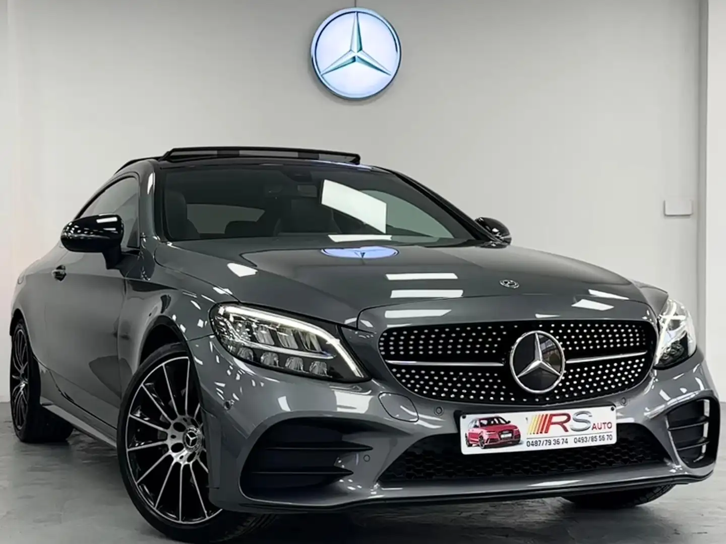 Mercedes-Benz C 200 Coupe AMG LINE -GARANTIE 12 MOIS-FULL OP-FACE LIFT Gris - 2