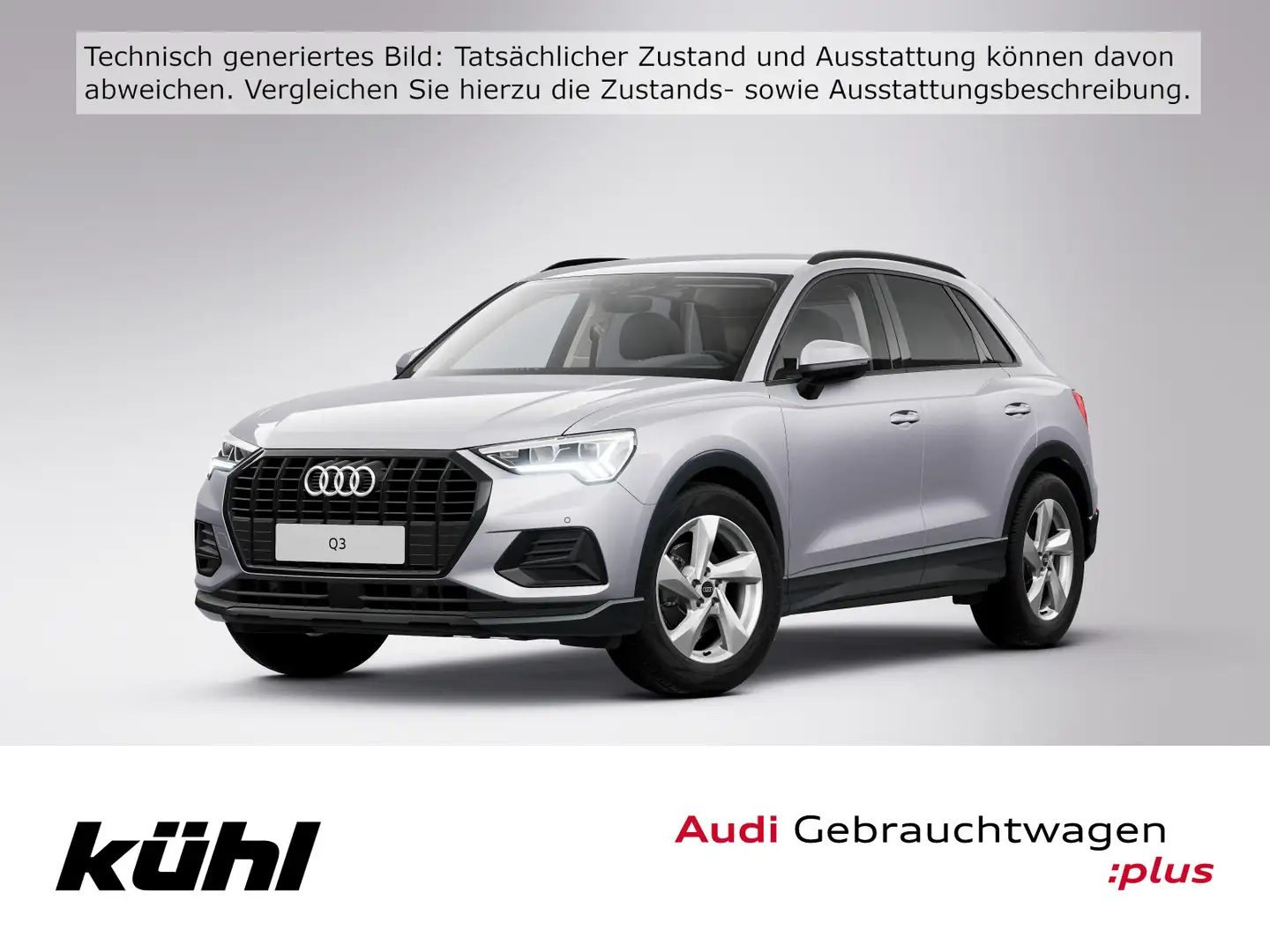 Audi Q3 35 TFSI S tronic Advanced LED ACC Navi AHK Silber - 1