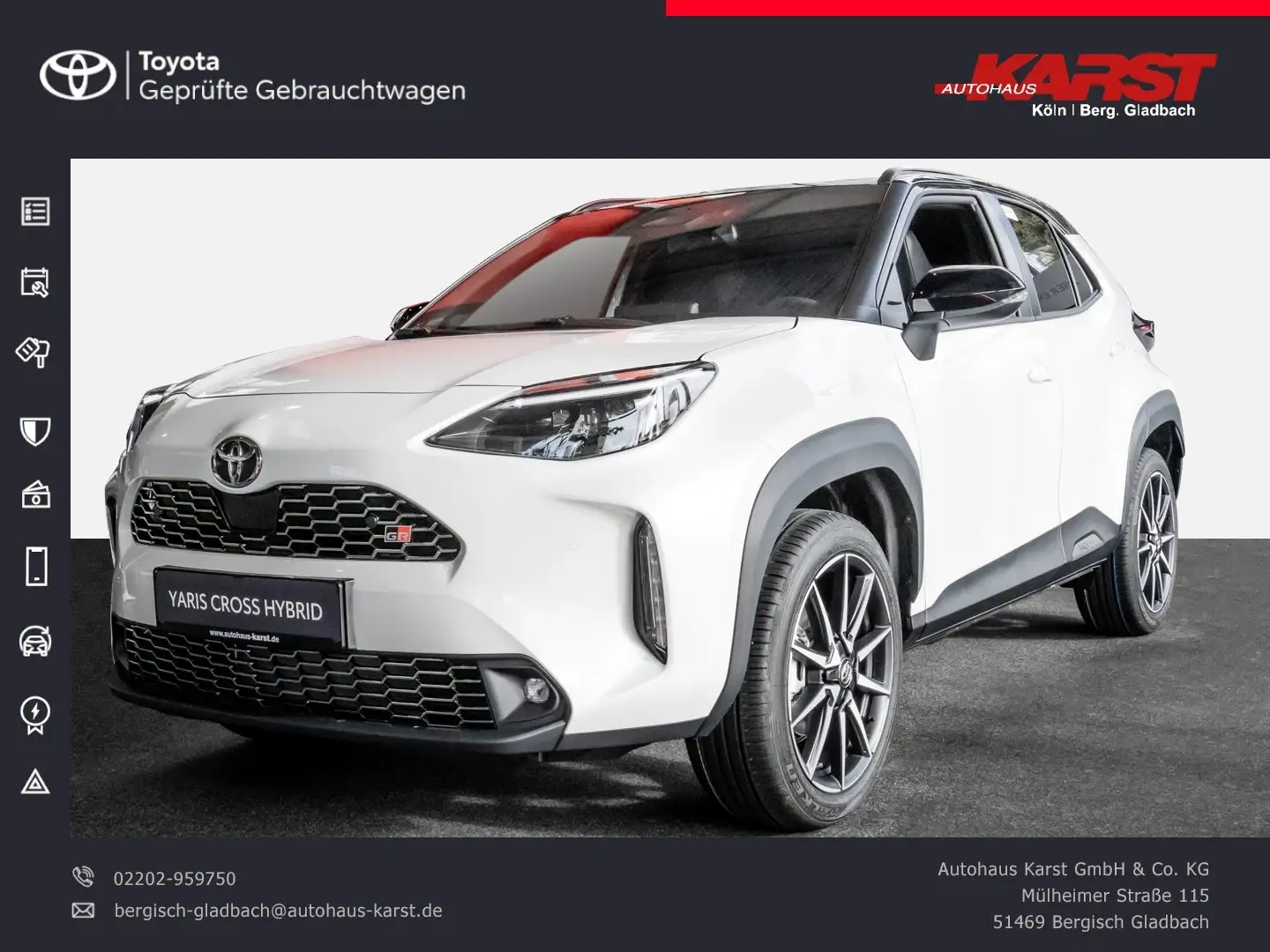 Toyota Yaris Cross - 1.5 l 4x2 GR SPORT Apple/Android Wit - 1