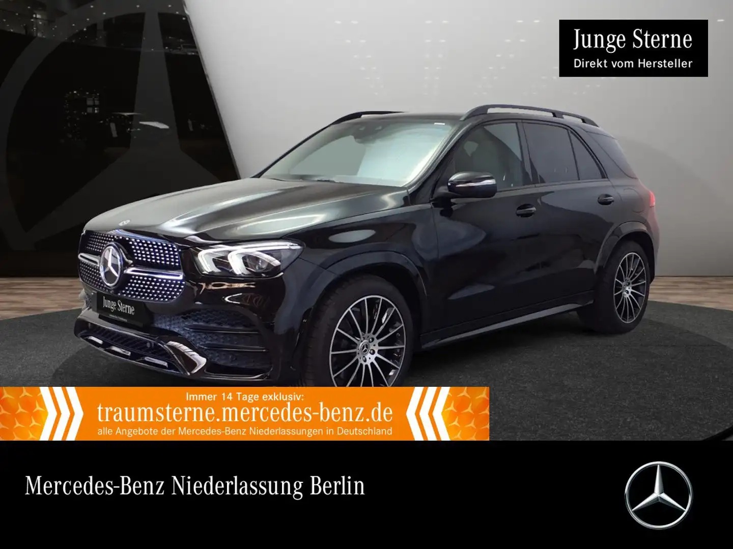 Mercedes-Benz GLE 350 de 4M AMG+NIGHT+PANO+360+AHK+LED+FAHRASS Negro - 1
