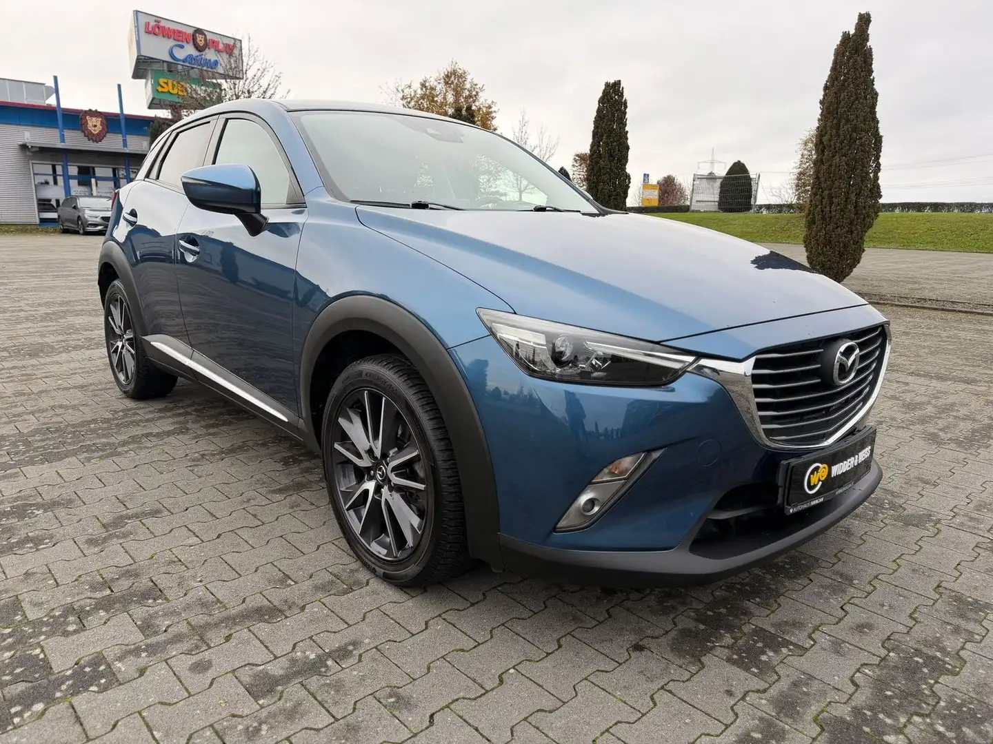 Mazda CX-3 Sports-Line LED/HUD/NAVI/KAMERA/SPUR/STZHZG Blau - 2