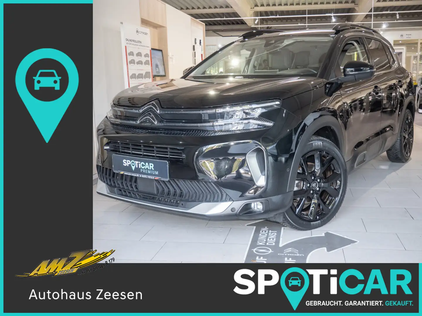 Citroen C5 Aircross 130 EAT8 Shine Pack PDC NAVI ACC Schwarz - 1