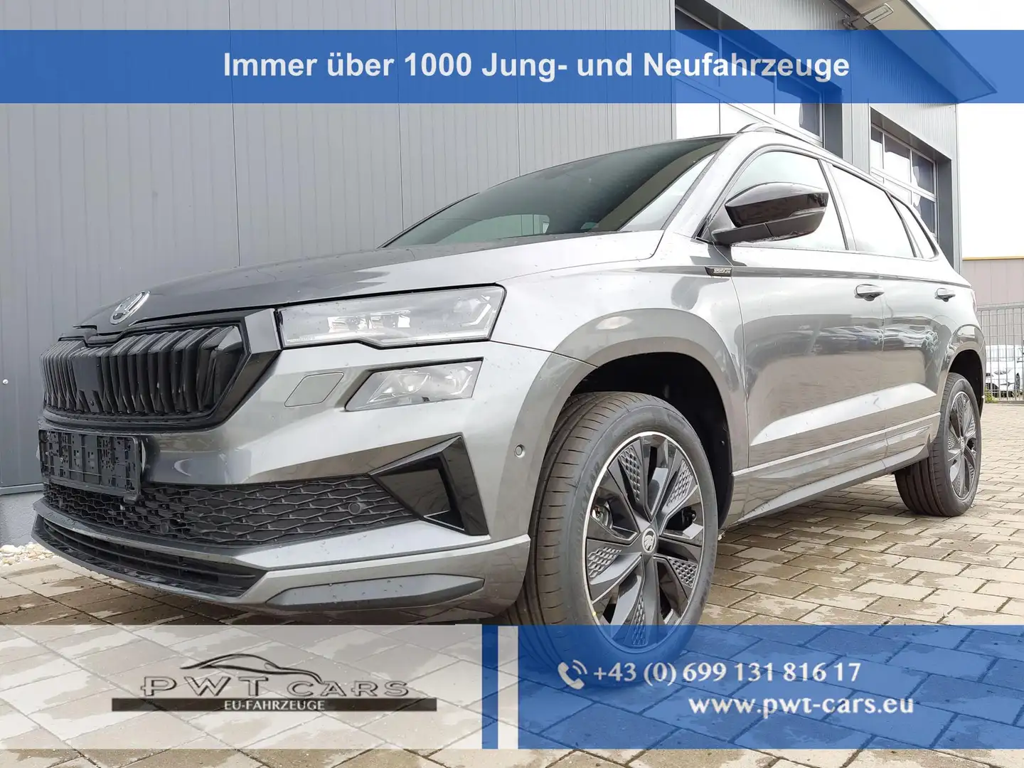 Skoda Karoq Sportline 2,0 TDI 4x4 150 PS DSG Navi-4x Sitzhe... Grau - 1